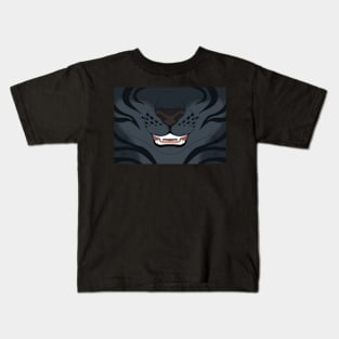 Dark Tiger Face Kids T-Shirt